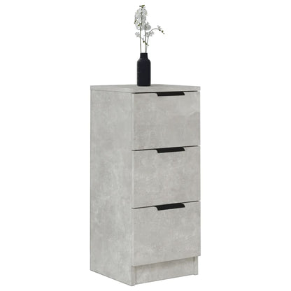 Sideboard Concrete Grey 30x30x70 cm Engineered Wood