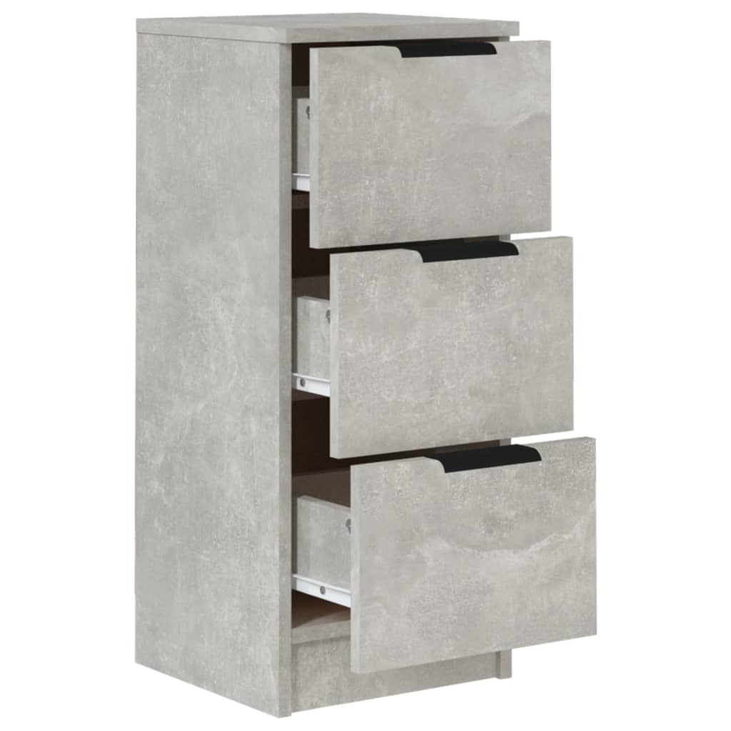 Sideboard Concrete Grey 30x30x70 cm Engineered Wood