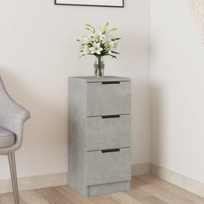 Sideboard Concrete Grey 30x30x70 cm Engineered Wood