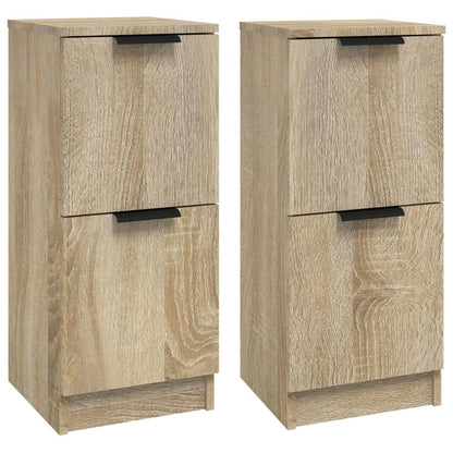 Sideboards 2 pcs Sonoma Oak 30x30x70 cm Engineered Wood