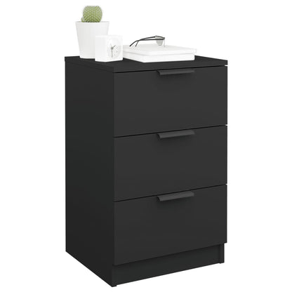 Bedside Cabinets 2 pcs Black 40x36x65 cm