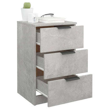 Bedside Cabinets 2 pcs Concrete Grey 40x36x65 cm