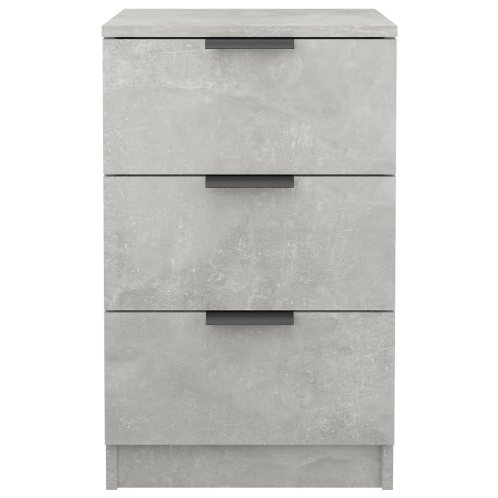 Bedside Cabinets 2 pcs Concrete Grey 40x36x65 cm