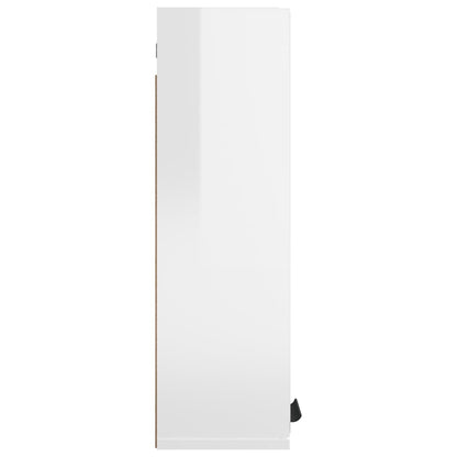 Bathroom Mirror Cabinet High Gloss White 64x20x67 cm