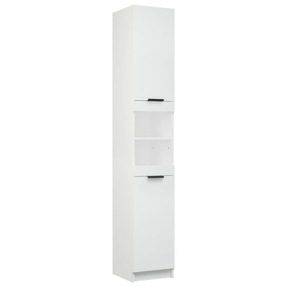 Bathroom Cabinet White 32x34x188.5 cm Engineered Wood