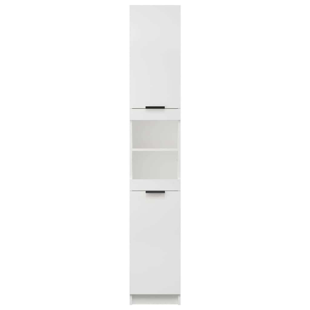 Bathroom Cabinet White 32x34x188.5 cm Engineered Wood