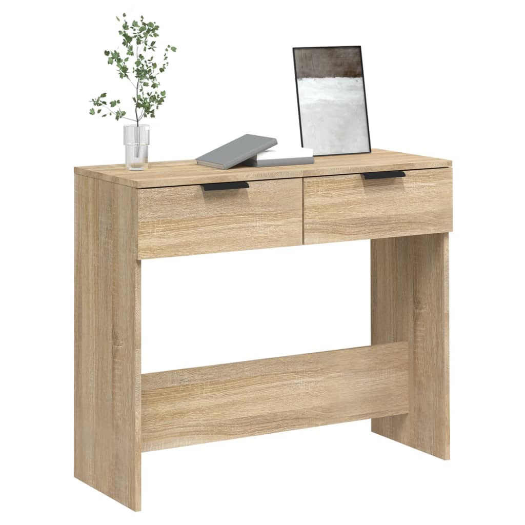 Console Table Sonoma Oak 90x36x75 cm Engineered Wood