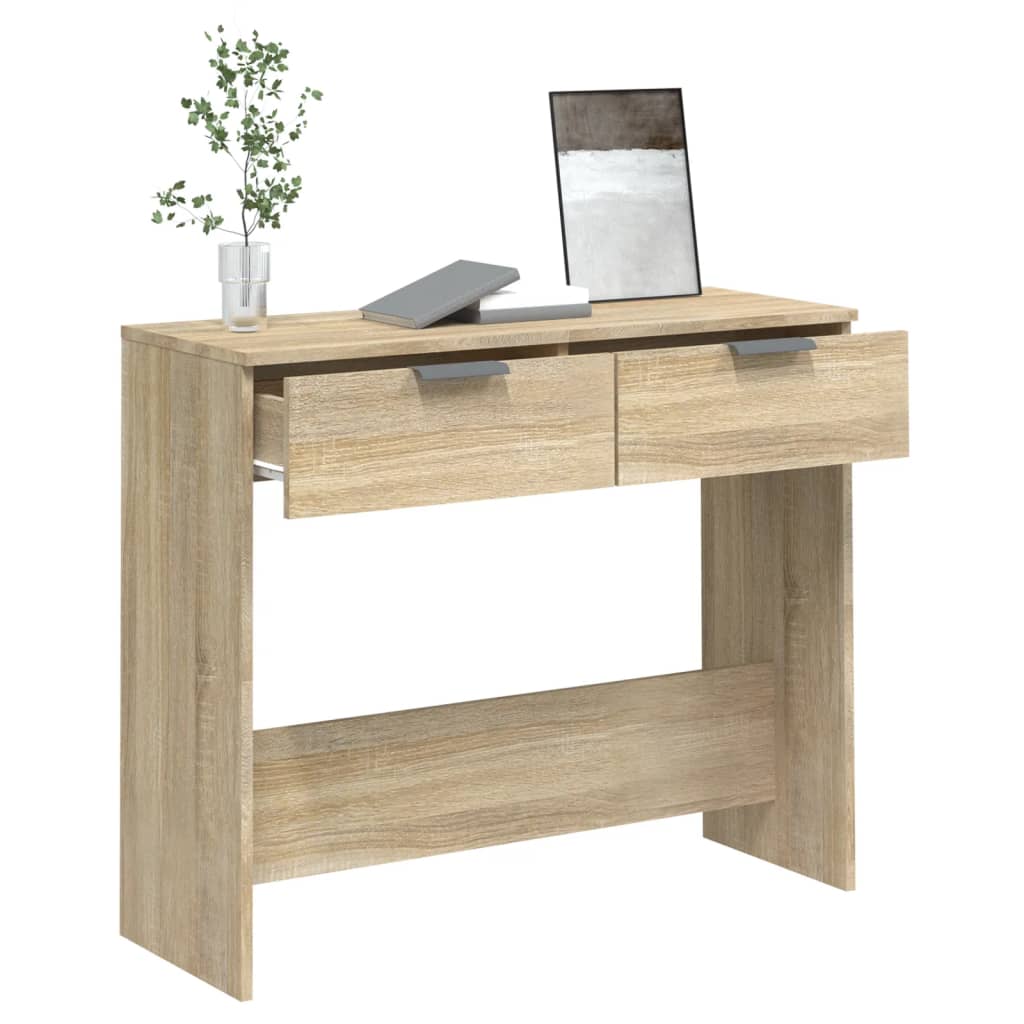 Console Table Sonoma Oak 90x36x75 cm Engineered Wood