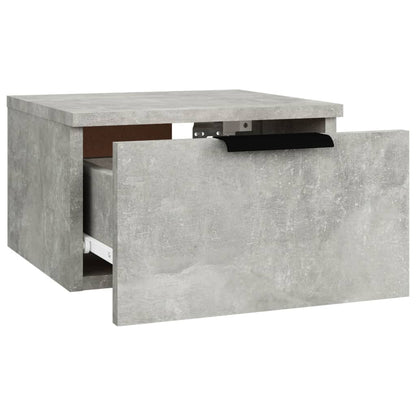 Wall-mounted Bedside Cabinets 2 pcs Concrete Grey 34x30x20 cm