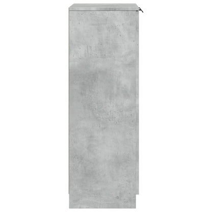 Shoe Cabinet Concrete Grey 59x35x100.5 cm Engineered Wood