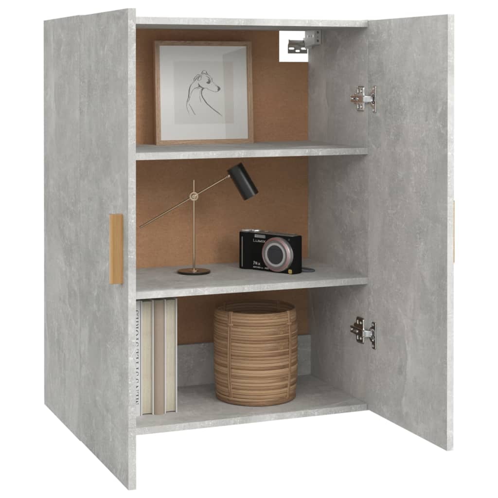 Hanging Wall Cabinet Concrete Grey 69.5x34x90 cm