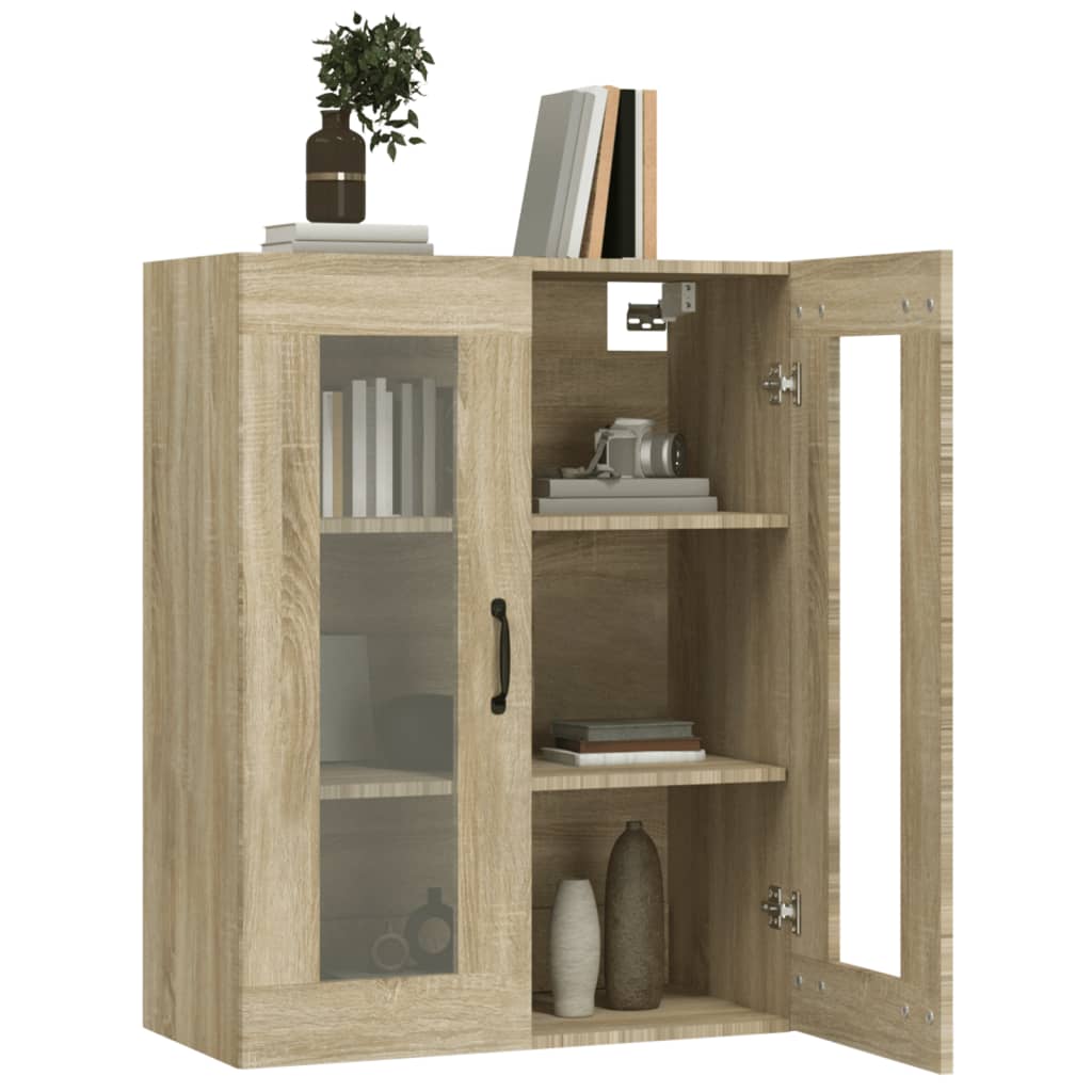 Hanging Wall Cabinet Sonoma Oak 69.5x34x90 cm