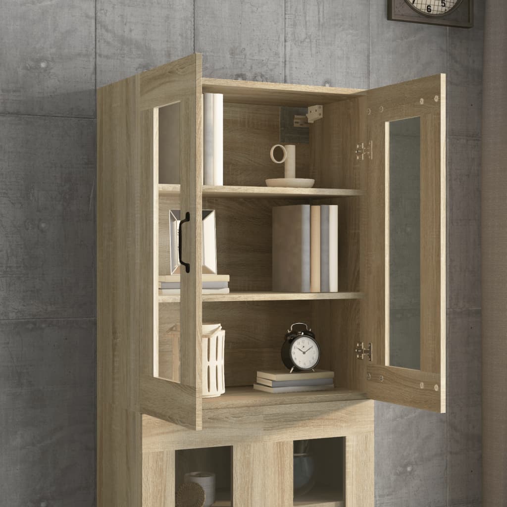 Hanging Wall Cabinet Sonoma Oak 69.5x34x90 cm