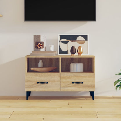 TV Cabinet Sonoma Oak 80x36x50 cm Engineered Wood