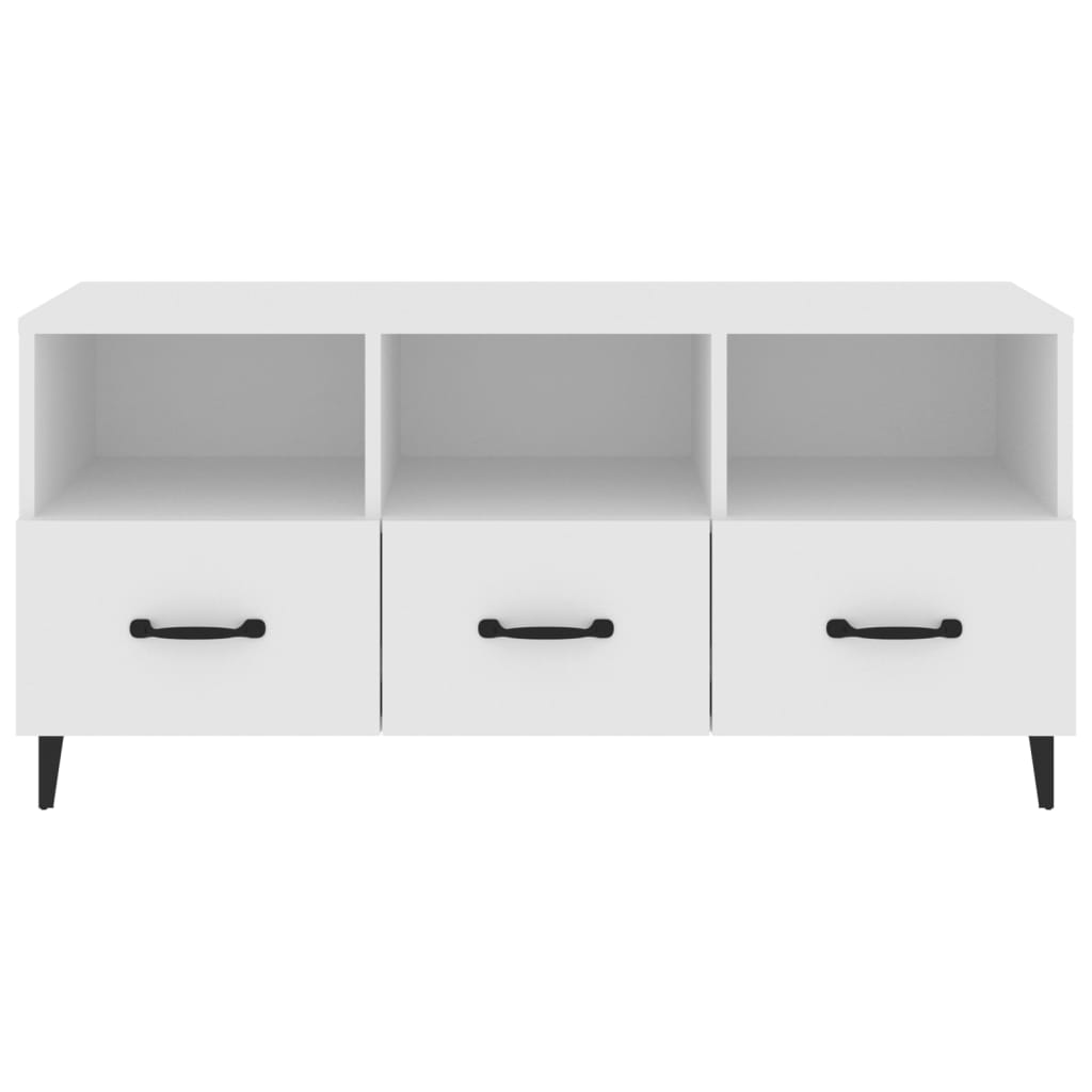 TV Cabinet White 102x35x50 cm Engineered Wood