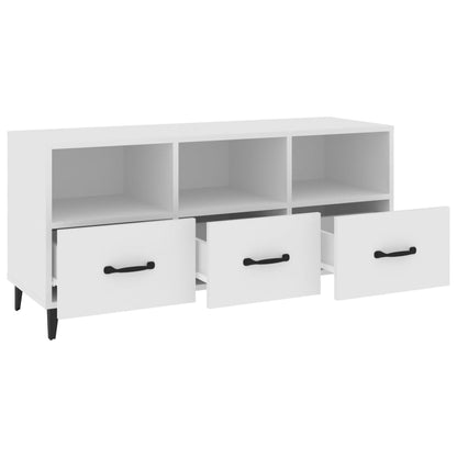 TV Cabinet White 102x35x50 cm Engineered Wood