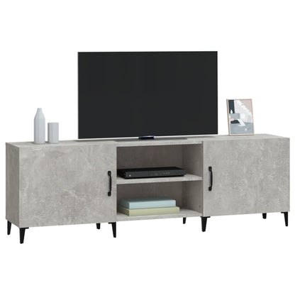 TV Cabinet Concrete Grey 150x30x50 cm Engineered Wood