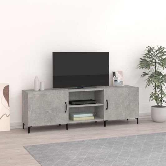 TV Cabinet Concrete Grey 150x30x50 cm Engineered Wood