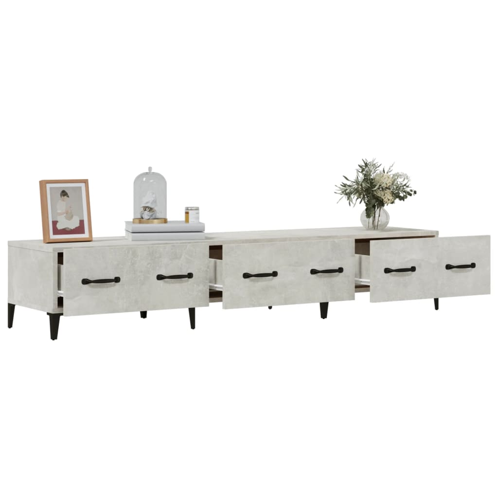 TV Cabinet Concrete Grey 150x34,5x30 cm Engineered Wood