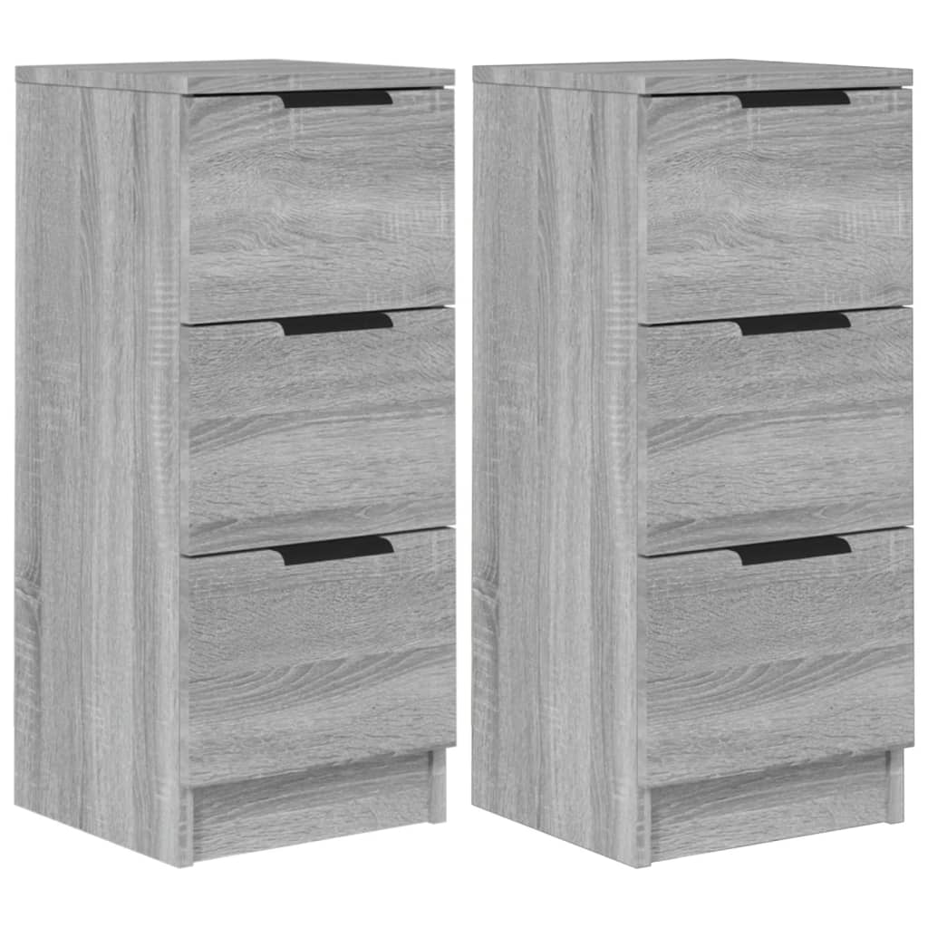 Sideboards 2 pcs Grey Sonoma 30x30x70 cm Engineered Wood