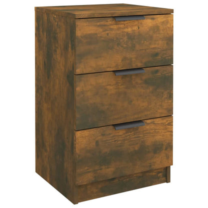 Bedside Cabinet Smoked Oak 40x36x65 cm