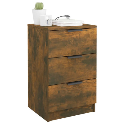 Bedside Cabinet Smoked Oak 40x36x65 cm