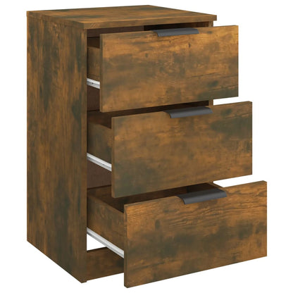 Bedside Cabinet Smoked Oak 40x36x65 cm