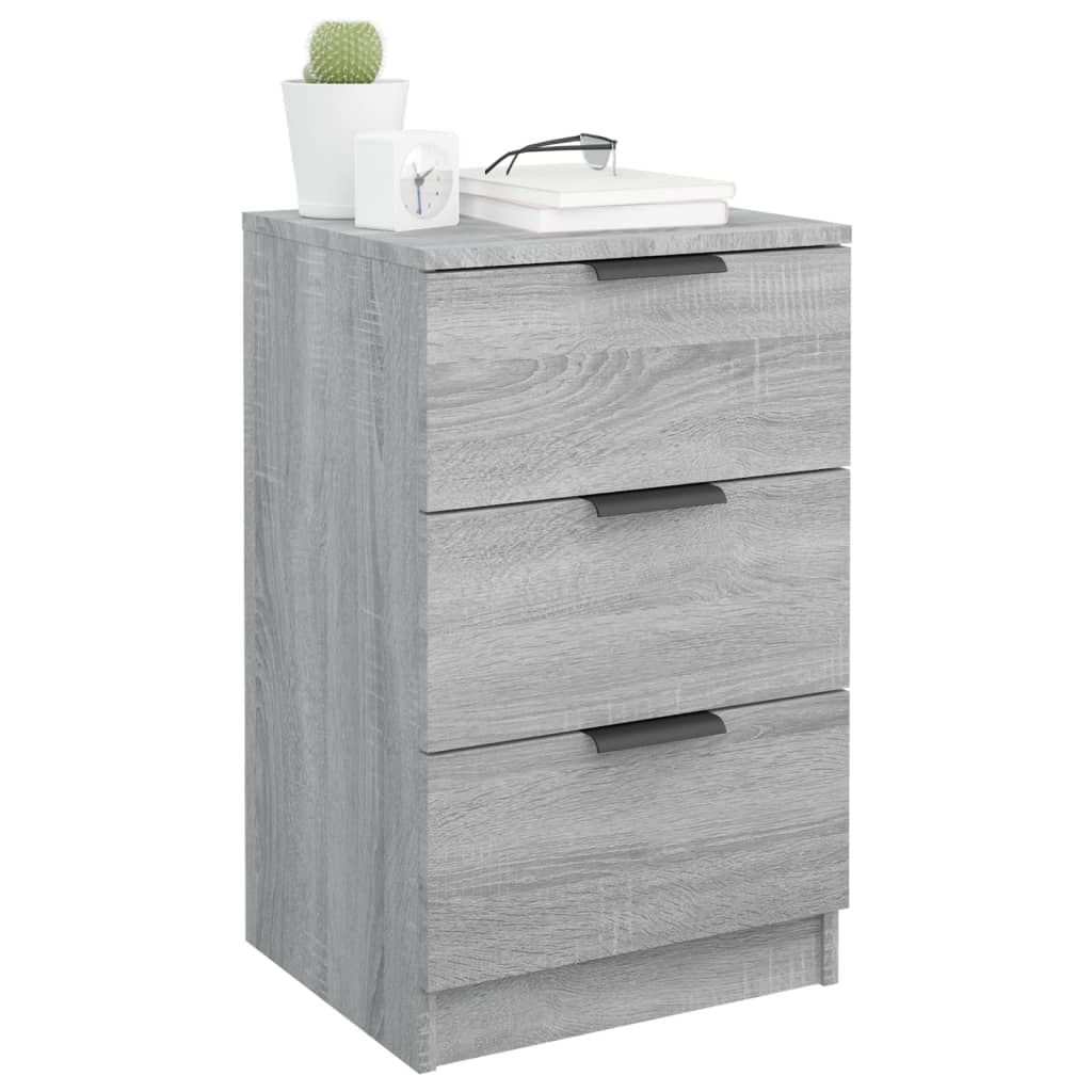 Bedside Cabinet Grey Sonoma 40x36x65 cm