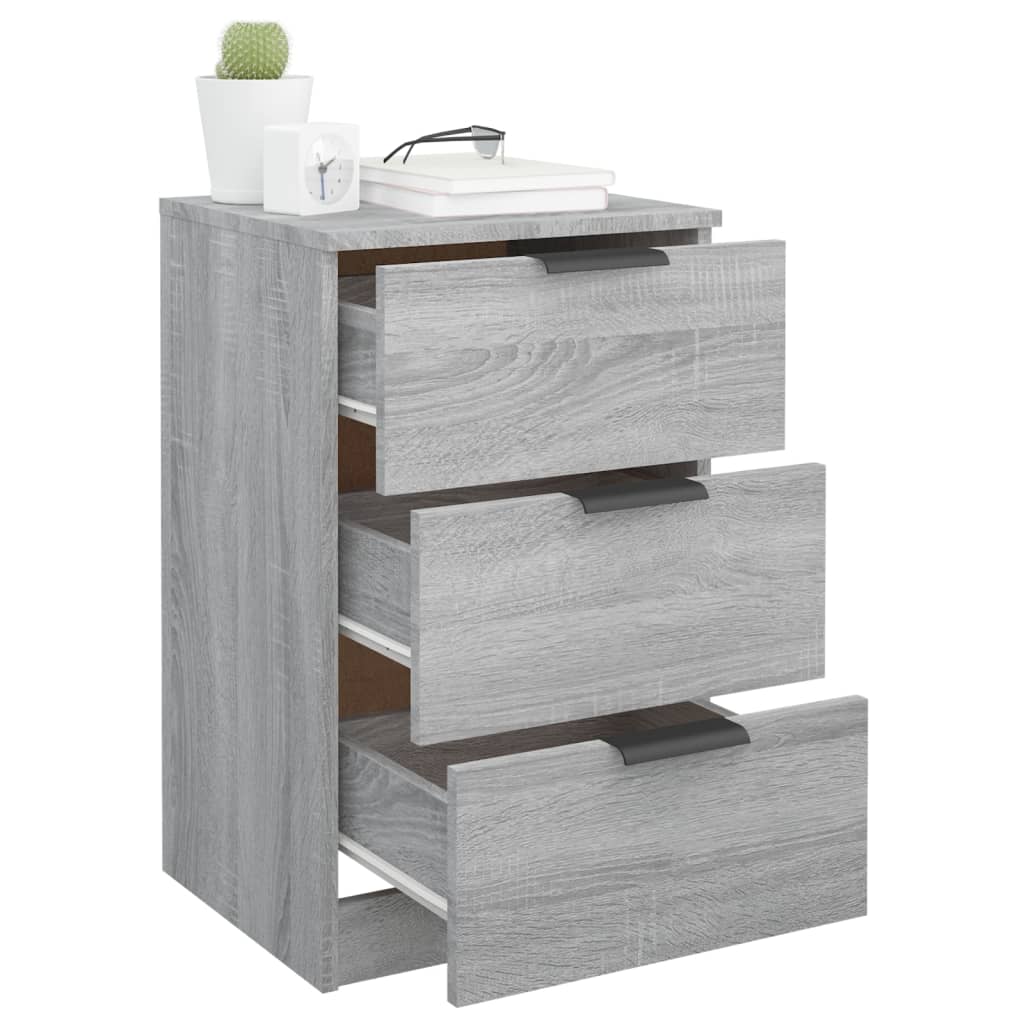 Bedside Cabinet Grey Sonoma 40x36x65 cm