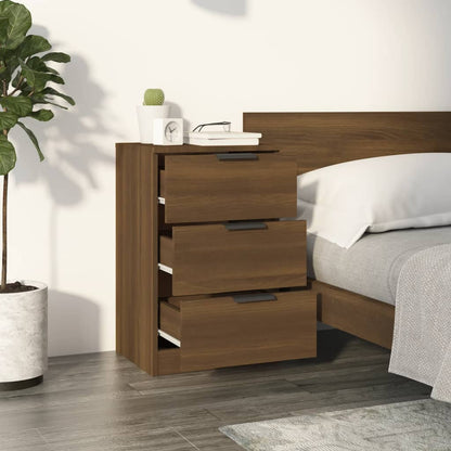 Bedside Cabinet Brown Oak 40x36x65 cm