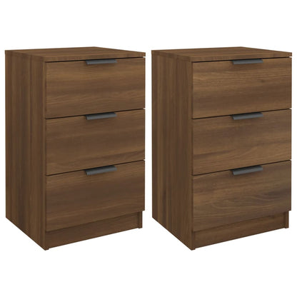 Bedside Cabinets 2 pcs Brown Oak 40x36x65 cm