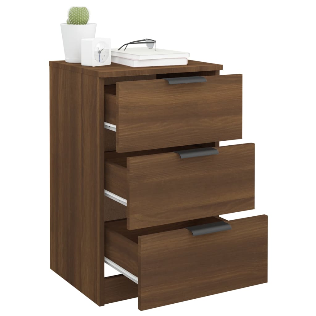 Bedside Cabinets 2 pcs Brown Oak 40x36x65 cm