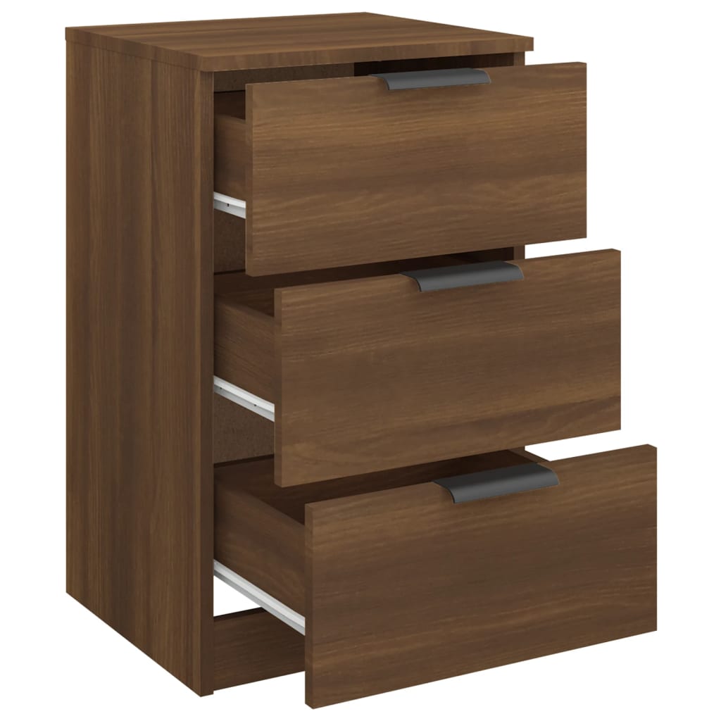 Bedside Cabinets 2 pcs Brown Oak 40x36x65 cm