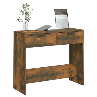 Console Table Smoked Oak 90x36x75 cm Engineered Wood