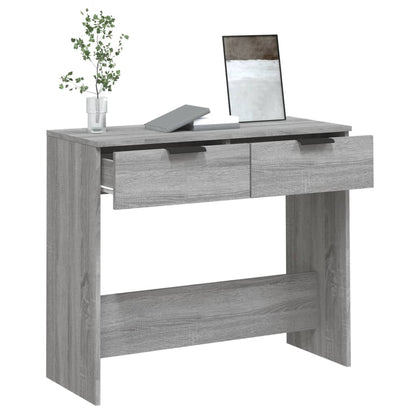 Console Table Grey Sonoma 90x36x75 cm Engineered Wood