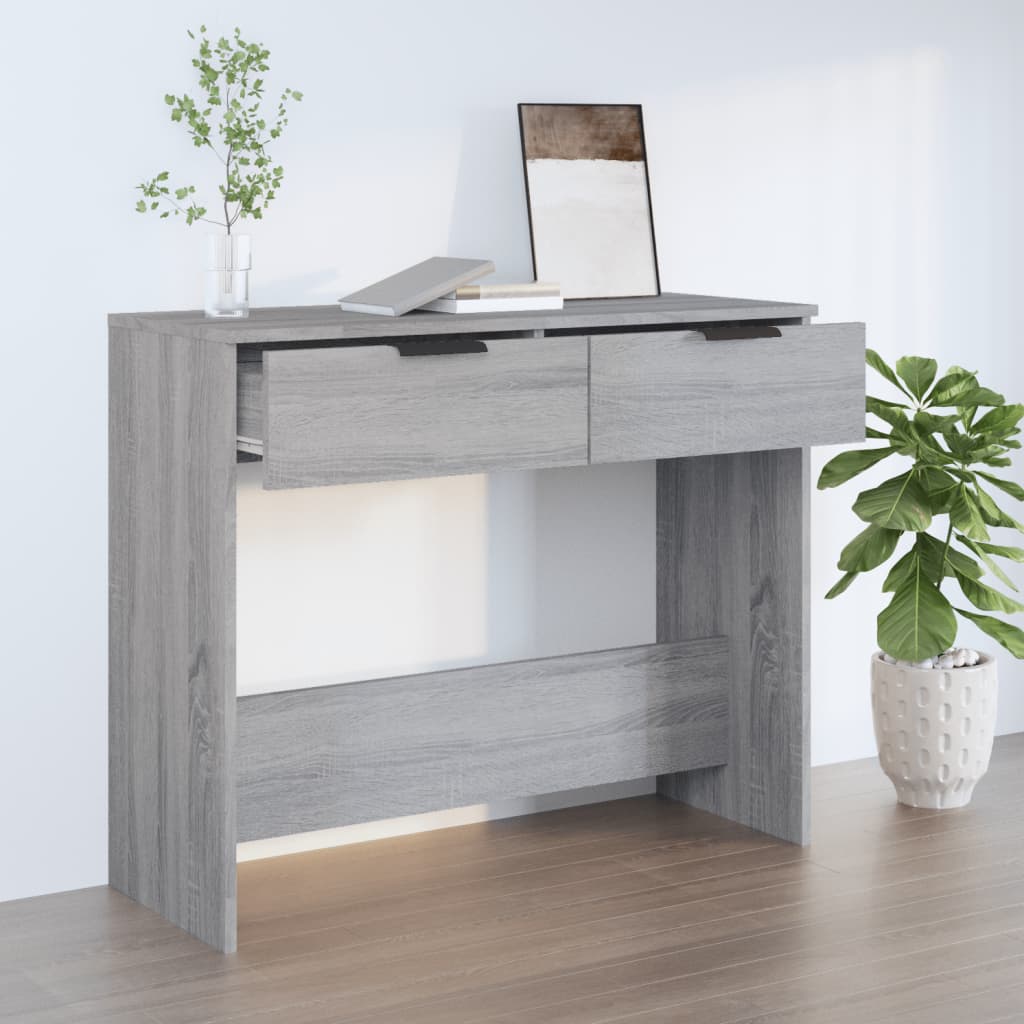 Console Table Grey Sonoma 90x36x75 cm Engineered Wood