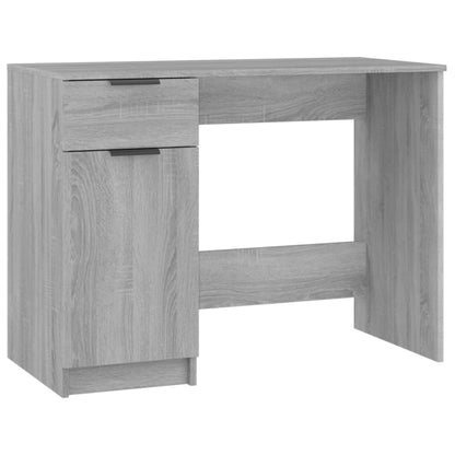 Desk Grey Sonoma 100x50x75 cm Engineered Wood