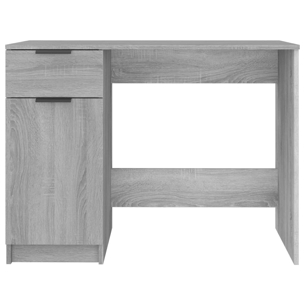 Desk Grey Sonoma 100x50x75 cm Engineered Wood