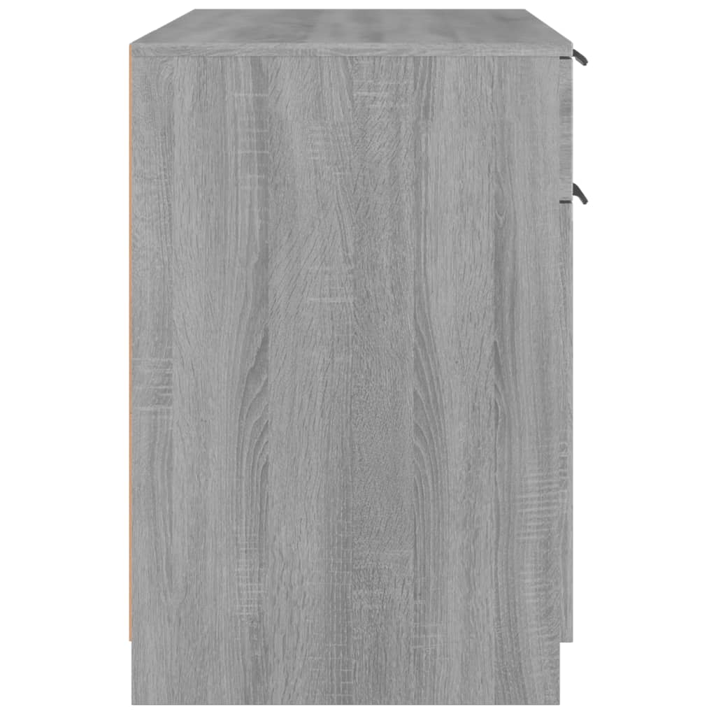 Desk Grey Sonoma 100x50x75 cm Engineered Wood