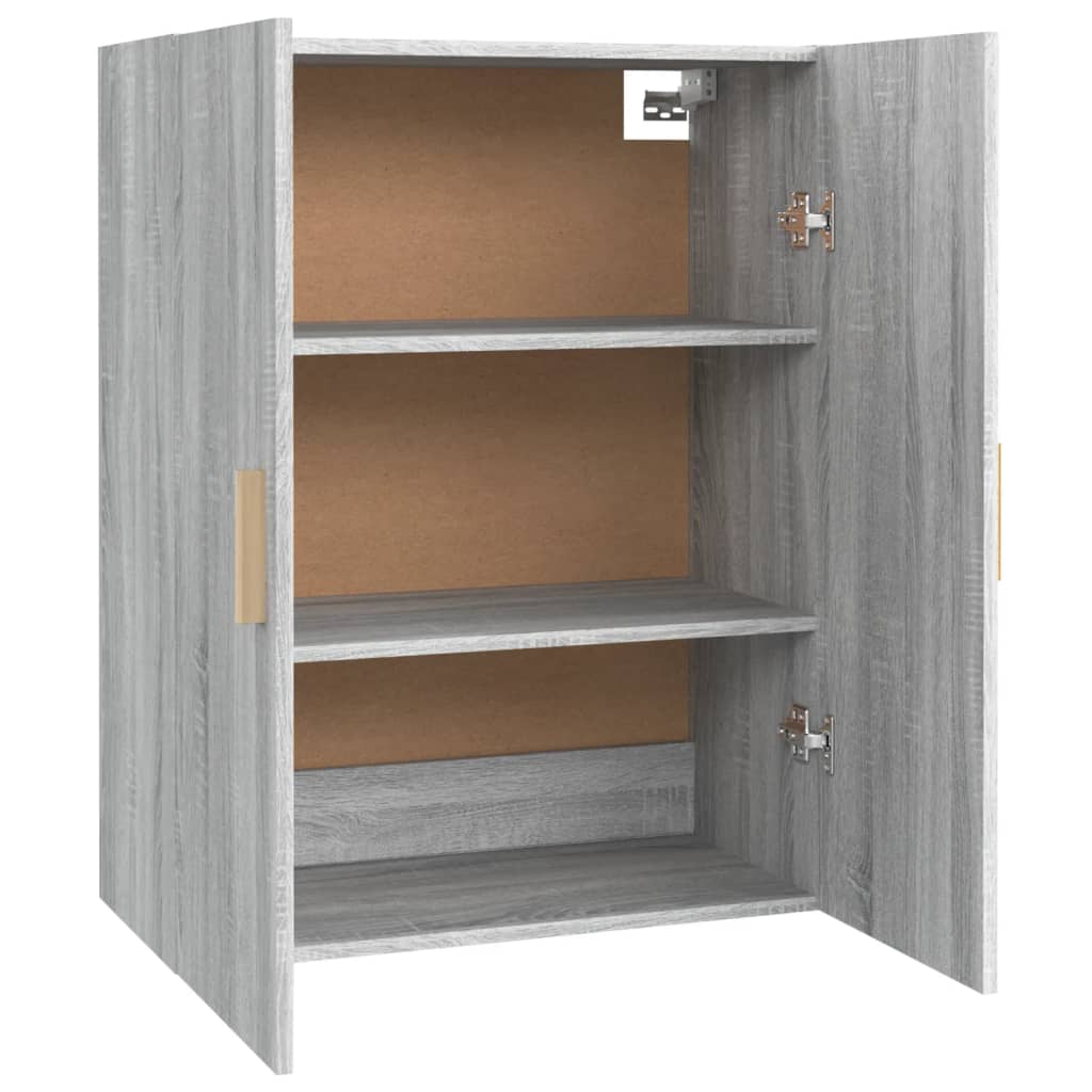Hanging Wall Cabinet Grey Sonoma 69.5x34x90 cm