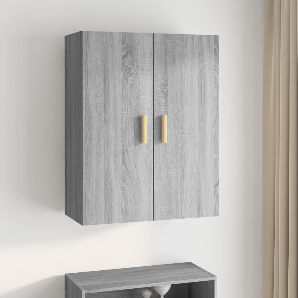 Hanging Wall Cabinet Grey Sonoma 69.5x34x90 cm