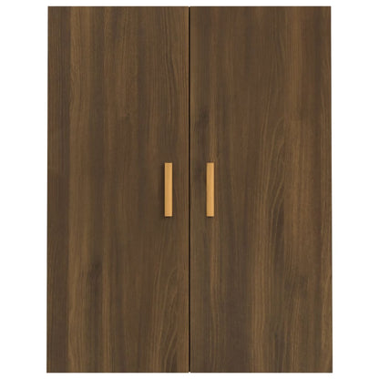 Hanging Wall Cabinet Brown Oak 69.5x34x90 cm