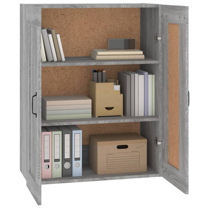 Hanging Wall Cabinet Grey Sonoma 69.5x32.5x90 cm