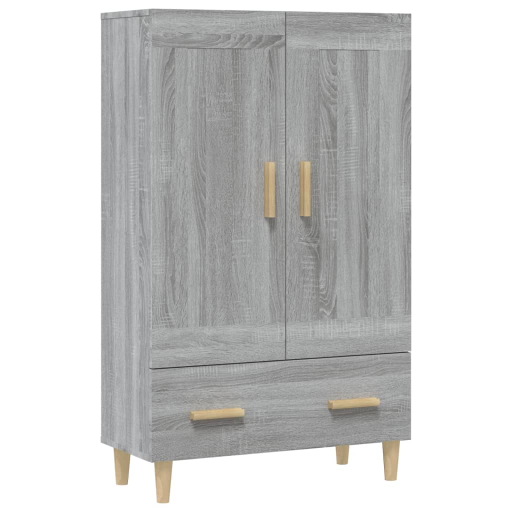 Highboard Grey Sonoma 70x31x115 cm Engineered Wood