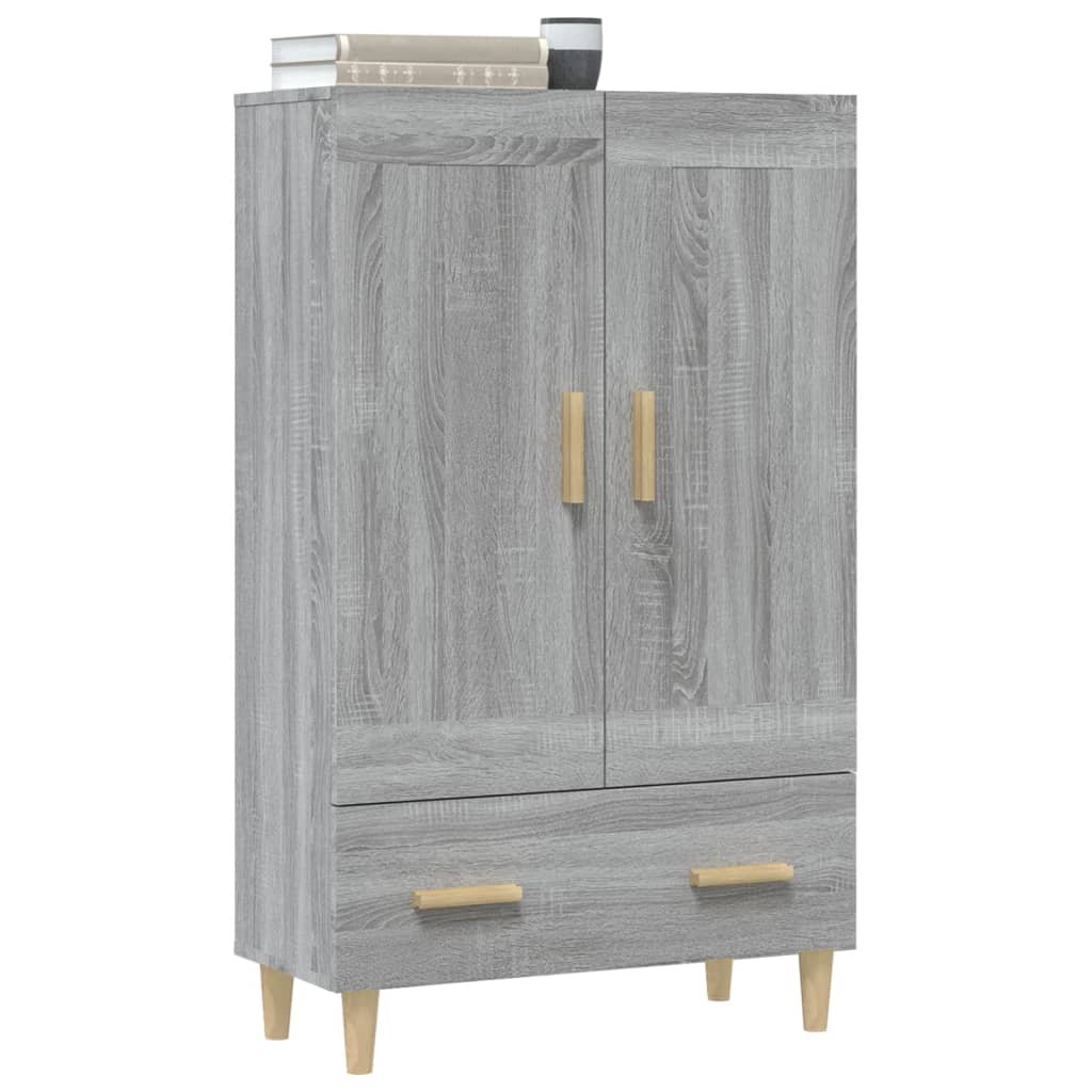 Highboard Grey Sonoma 70x31x115 cm Engineered Wood