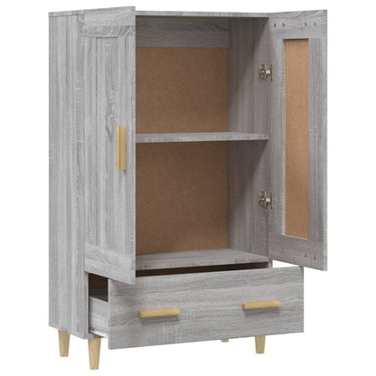 Highboard Grey Sonoma 70x31x115 cm Engineered Wood