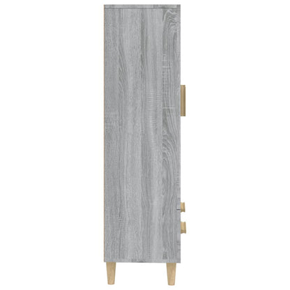 Highboard Grey Sonoma 70x31x115 cm Engineered Wood