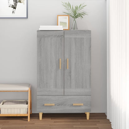 Highboard Grey Sonoma 70x31x115 cm Engineered Wood