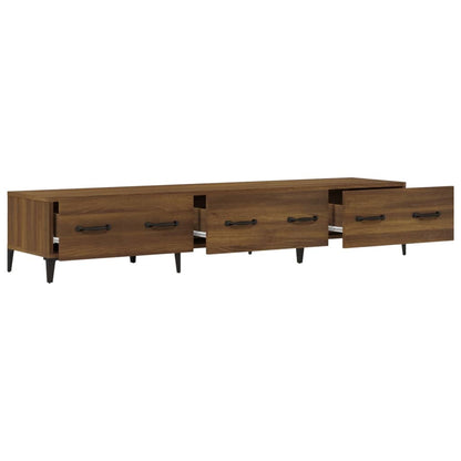 TV Cabinet Brown Oak 150x34,5x30 cm Engineered Wood