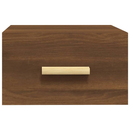 Wall-mounted Bedside Cabinet Brown Oak 35x35x20 cm